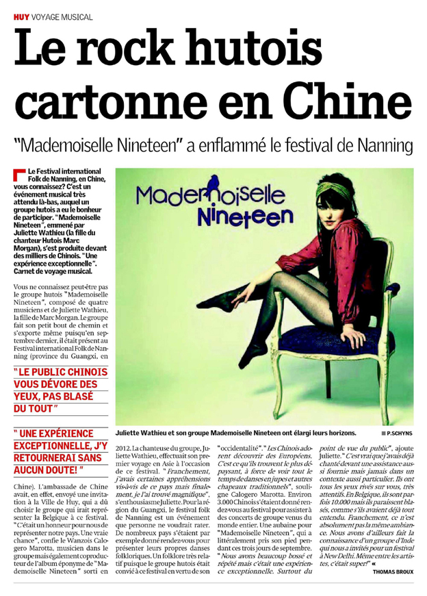 Le rock hutois cartonne en Chine